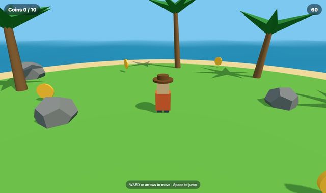 Coin Island, a 3D game made with Game Studio for Claude