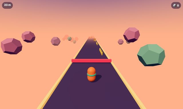 Sky Runner, a 3D game made with Game Studio for Claude
